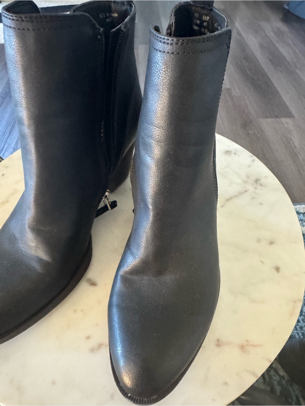 Circus by Sam Edelman Black Leather Ankle Booties